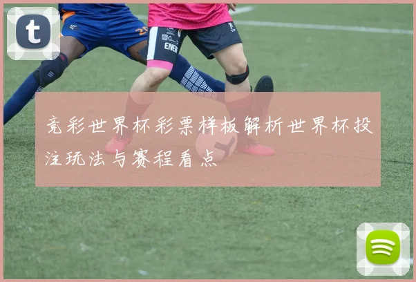 竞彩世界杯彩票样板解析世界杯投注玩法与赛程看点